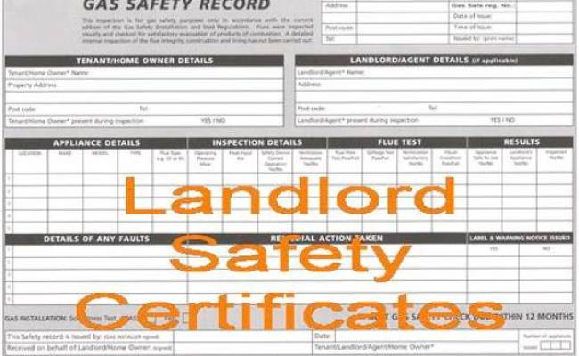 Landlord Gas Safety Certificates